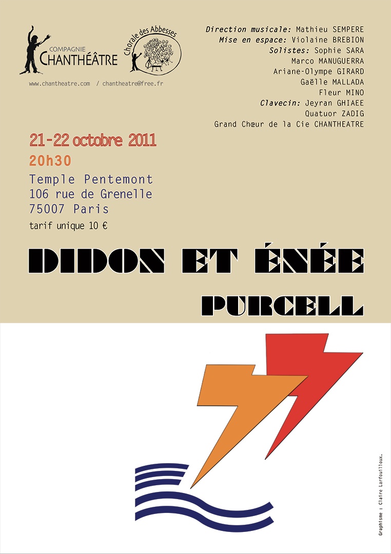 Affiche concert Didon et Enée 2011