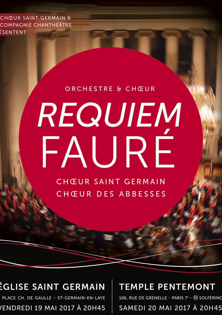 Affiche concert Requiem de Fauré 2017